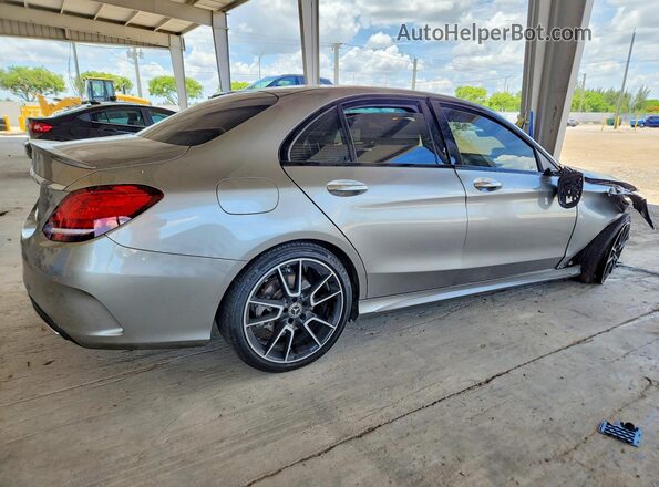 W1KWF8DB1MR604134 2021 MERCEDES-BENZ C Серебряный Задняя правая четверть