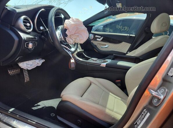 W1KWF8DB1MR604134 2021 MERCEDES-BENZ C Серебряный Вид салона спереди