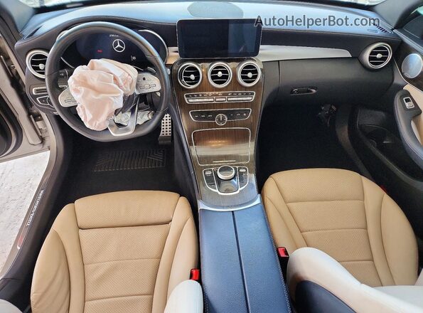 W1KWF8DB1MR604134 2021 MERCEDES-BENZ C Серебряный Вид панели приборов