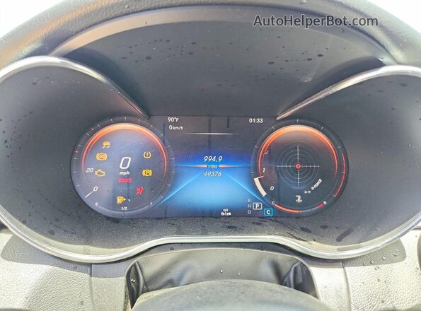 W1KWF8DB2LR588847 2020 MERCEDES-BENZ C White Instrument cluster view