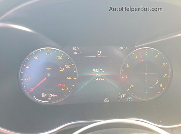 W1KWF8DB2LR599606 2020 MERCEDES-BENZ C-CLASS Black Vista del cuadro de instrumentos