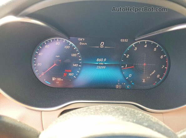 W1KWF8DB4MR649715 2021 MERCEDES-BENZ C Gray Widok zestawu wskaźników