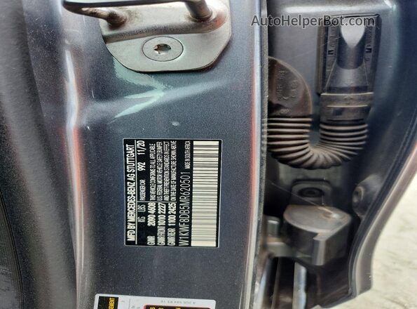 W1KWF8DB5MR620501 2021 MERCEDES-BENZ C-CLASS Серый Вид наклейки с VIN-кодом