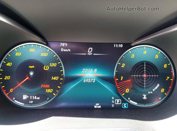 W1KWF8DB6MR607496 2021 MERCEDES-BENZ C Gray Vista del cuadro de instrumentos