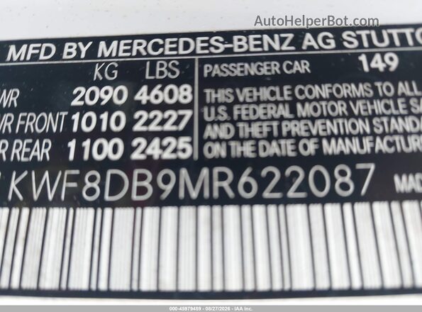 W1KWF8DB9MR622087 2021 MERCEDES-BENZ C-CLASS Белый Вид подкапотного пространства