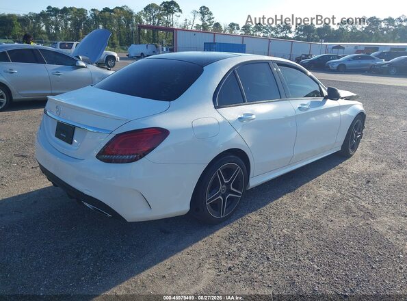 W1KWF8DB9MR622087 2021 MERCEDES-BENZ C-CLASS Белый Задняя правая четверть