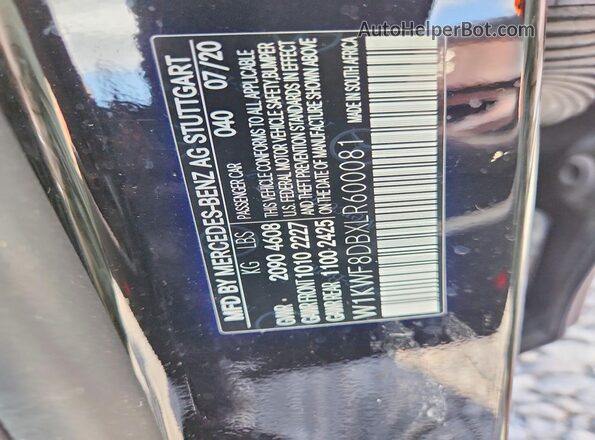 W1KWF8DBXLR600081 2020 MERCEDES-BENZ C Black Widok komory silnika