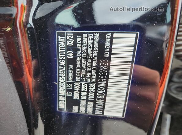 W1KWF8DBXMR632823 2021 MERCEDES-BENZ C Black Vista del compartimento del motor