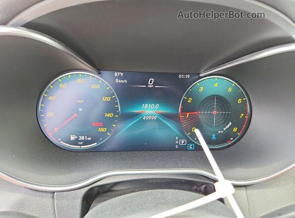 W1KWF8DBXMR644793 2021 MERCEDES-BENZ C Black ხელსაწყოთა პანელის ხედი