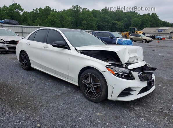 W1KWF8EB0MR612949 2021 MERCEDES-BENZ C Белый Передняя правая четверть