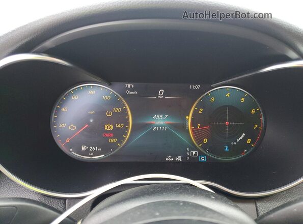 W1KWF8EB0MR612949 2021 MERCEDES-BENZ C Белый Вид щитка приборов