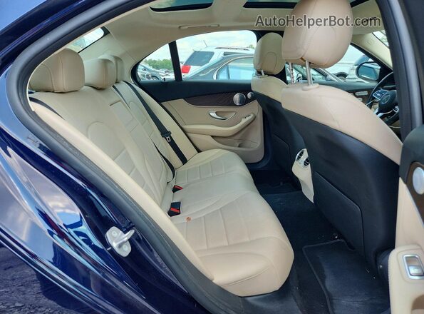 W1KWF8EB0MR615317 2021 MERCEDES-BENZ C Blue Rear seats view