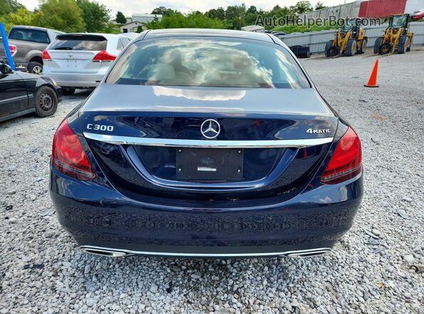 W1KWF8EB0MR615317 2021 MERCEDES-BENZ C Blue Rear view