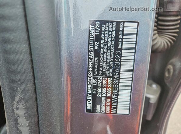 W1KWF8EB3MR623623 2021 MERCEDES-BENZ C Silver Widok komory silnika