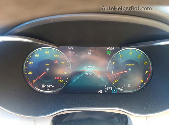W1KWF8EB3MR653382 2021 MERCEDES-BENZ C Silver Вид щитка приладів