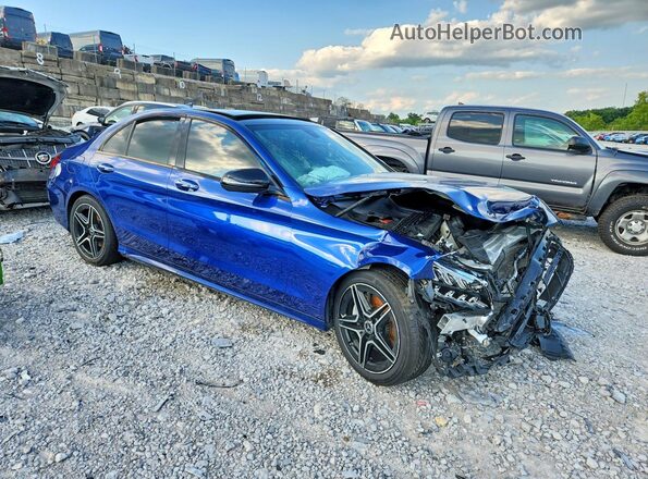 W1KWF8EB4MR652015 2021 MERCEDES-BENZ C Blue Delantero derecho