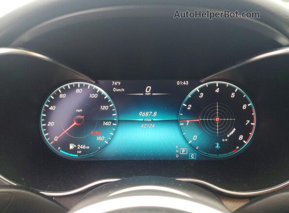 W1KWF8EB7MR639808 2021 MERCEDES-BENZ C Silver Սարքավորումների վահանակի տեսք