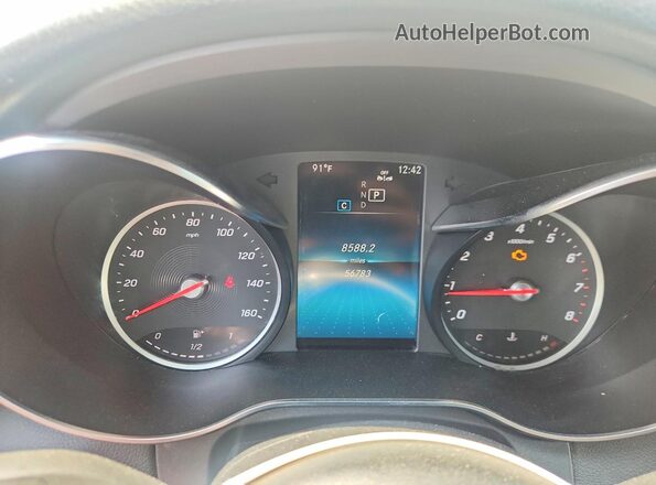 W1KWF8EB8LR574790 2020 MERCEDES-BENZ C Белый Вид щитка приборов