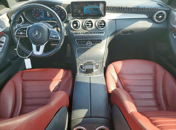 W1KWF8EB9MR634366 2021 MERCEDES-BENZ C White Widok deski rozdzielczej