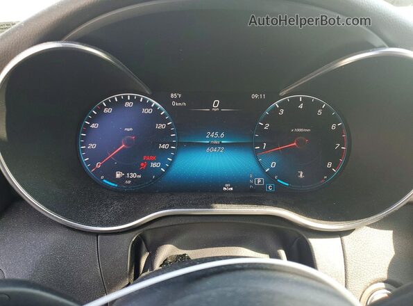W1KWF8EB9MR634366 2021 MERCEDES-BENZ C White Widok zestawu wskaźników