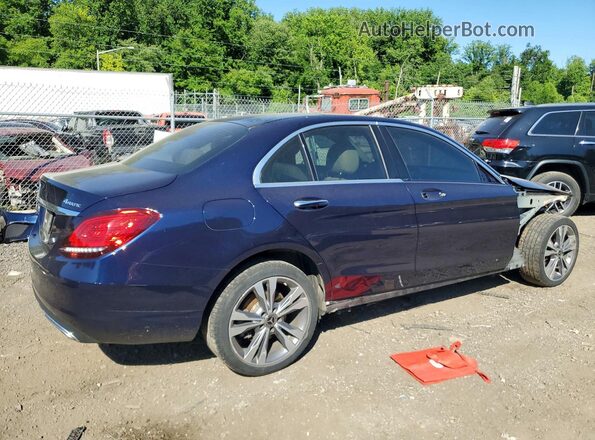 W1KWF8EBXMR651077 2021 MERCEDES-BENZ C Синий Задняя правая четверть