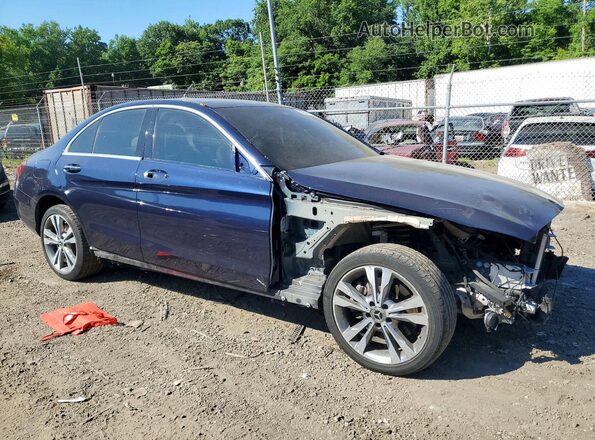 W1KWF8EBXMR651077 2021 MERCEDES-BENZ C Синий Передняя правая четверть