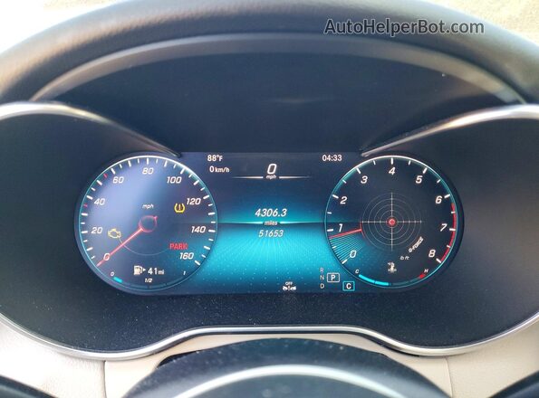W1KWF8EBXMR651077 2021 MERCEDES-BENZ C Синий Вид щитка приборов