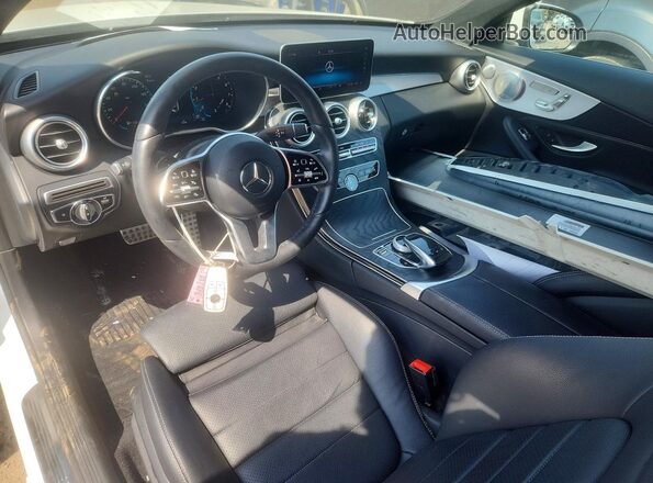 W1KWJ8EBXMG064792 2021 MERCEDES-BENZ C White Вид панелі приладів