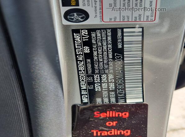 W1KZF8DB0MA909037 2021 MERCEDES-BENZ E Cream Widok komory silnika