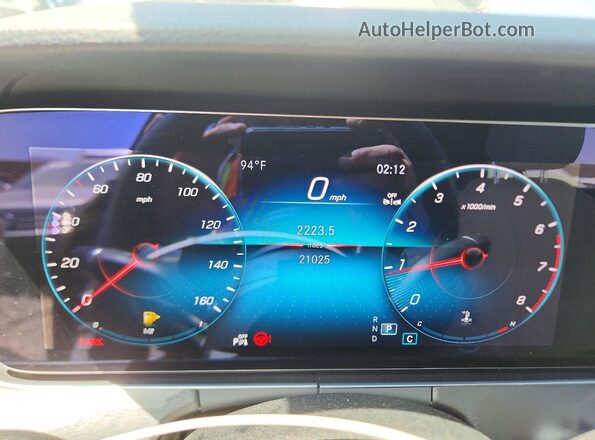 W1KZF8DB2MA945585 2021 MERCEDES-BENZ E Blue ხელსაწყოთა პანელის ხედი