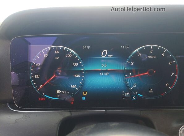 W1KZF8DB3MA891018 2021 MERCEDES-BENZ E Черный Вид щитка приборов