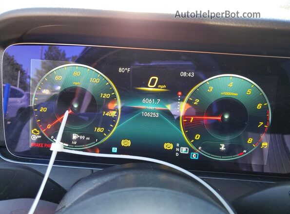 W1KZF8DB6MA907163 2021 MERCEDES-BENZ E Black Vista del cuadro de instrumentos