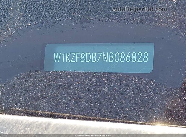 W1KZF8DB7NB086828 2022 MERCEDES-BENZ E-CLASS Black Вид підкапотного простору