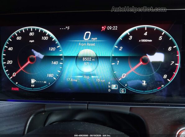 W1KZF8DB7NB086828 2022 MERCEDES-BENZ E-CLASS Black Вид задніх сидінь