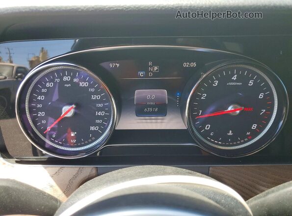 W1KZF8DB9LA769438 2020 MERCEDES-BENZ E White Instrument cluster view