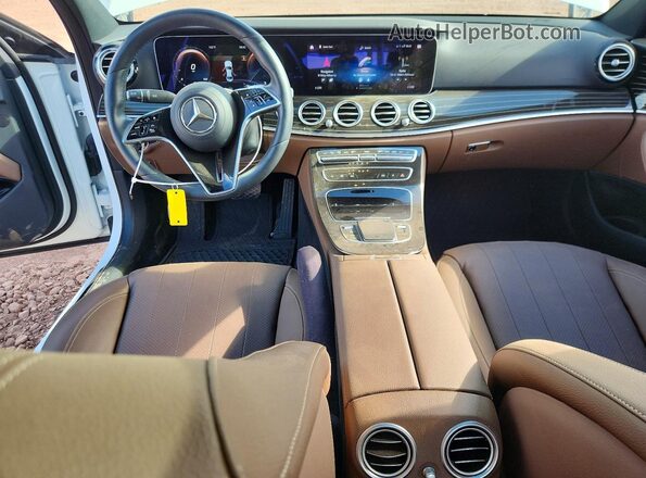 W1KZF8EB0PB137412 2023 MERCEDES-BENZ E White წინა პანელის ხედი