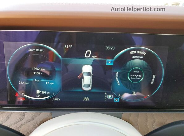 W1KZF8EB4NB029467 2022 MERCEDES-BENZ E Gold Vista del cuadro de instrumentos