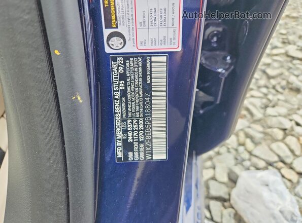 W1KZF8EB5PB188047 2023 MERCEDES-BENZ E Blue Engine compartment view