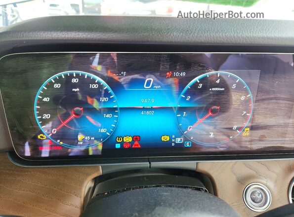 W1KZF8EB6MA964803 2021 MERCEDES-BENZ E Черный Вид щитка приборов