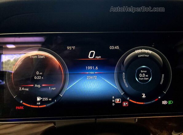 W1KZF8EB7NB056145 2022 MERCEDES-BENZ E Black Instrument cluster view