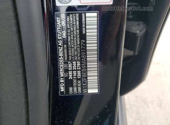 W1KZF8EB9MA891779 2021 MERCEDES-BENZ E Black Вид підкапотного простору