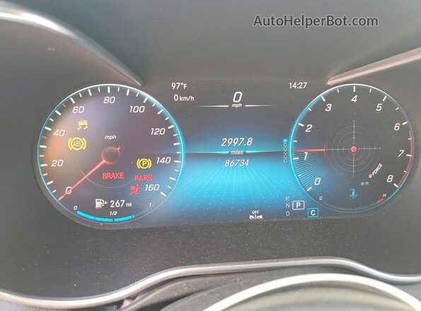 W1N0G8DB1LF803142 2020 MERCEDES-BENZ GLC-CLASS Черный Вид щитка приборов