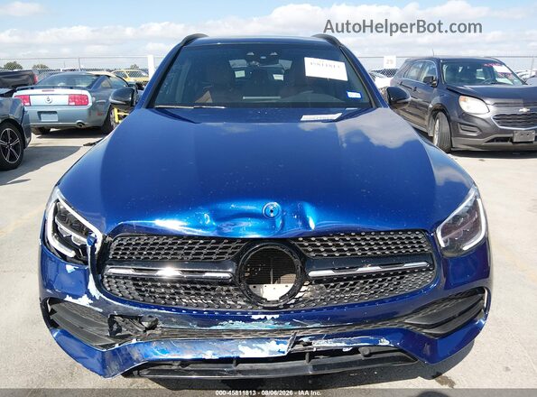 W1N0G8DB1MV283399 2021 MERCEDES-BENZ GLC 300 Blue Դիմացի տեսք