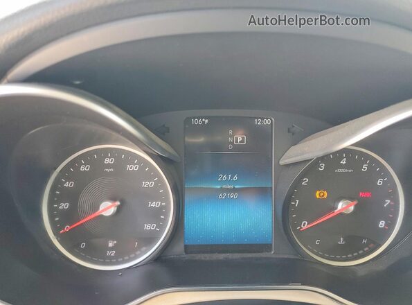 W1N0G8DB2MF900853 2021 MERCEDES-BENZ GLC-CLASS White Widok zestawu wskaźników