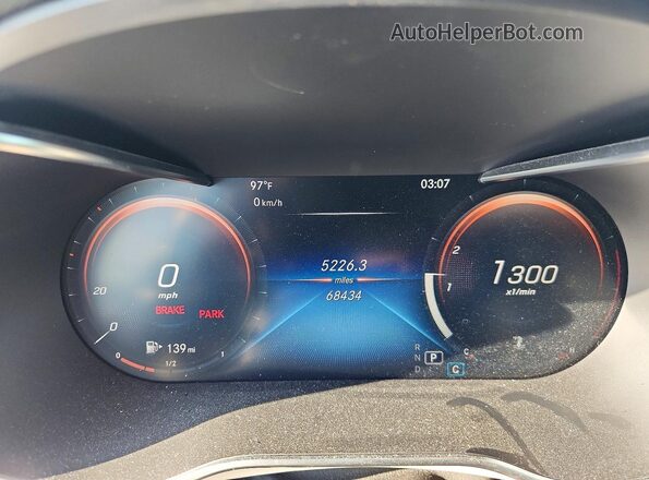 W1N0G8DB4LF841853 2020 MERCEDES-BENZ GLC-CLASS Blue Вид щитка приладів