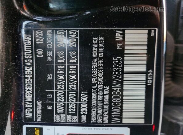 W1N0G8DB4MV283235 2021 MERCEDES-BENZ GLC-CLASS Black Widok komory silnika