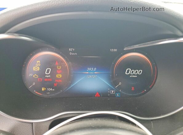 W1N0G8DB5LF793523 2020 MERCEDES-BENZ GLC-CLASS White Вид щитка приладів