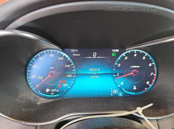 W1N0G8DB9LF843050 2020 MERCEDES-BENZ GLC-CLASS Red Вид щитка приладів