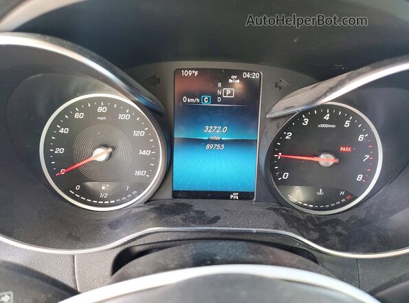 W1N0G8DBXMF973713 2021 MERCEDES-BENZ GLC-CLASS White ხელსაწყოთა პანელის ხედი