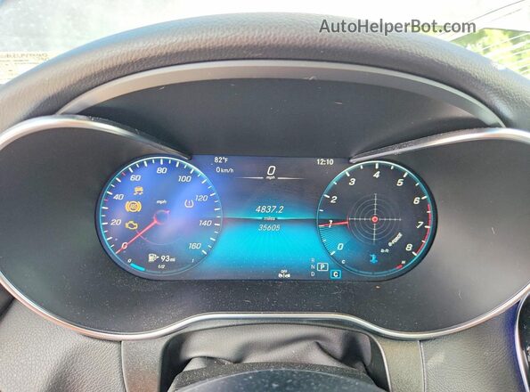 W1N0G8EB0MF880052 2021 MERCEDES-BENZ GLC-CLASS Black Вид щитка приладів